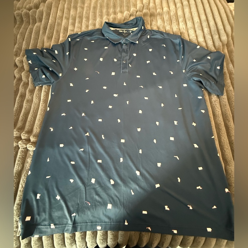 Walter Hagen Performance 11 Golf Polo Extra Extra Large States XXL Navy 2XL